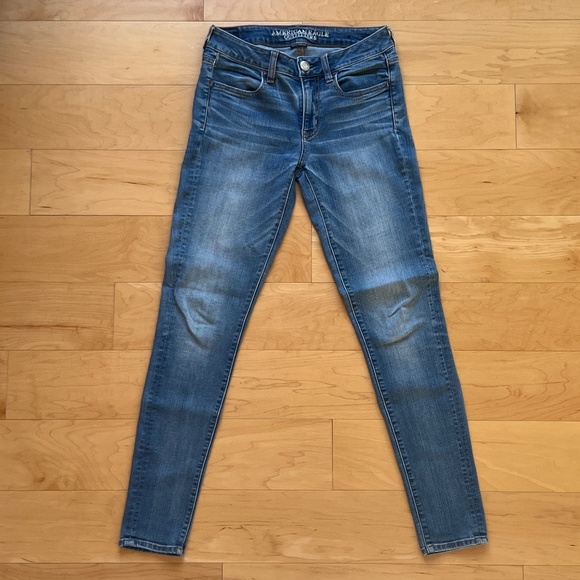 ~American Eagle ~ Jeans ~ Jegging ~ Super Stretch ~ 4 Long - Picture 3 of 9